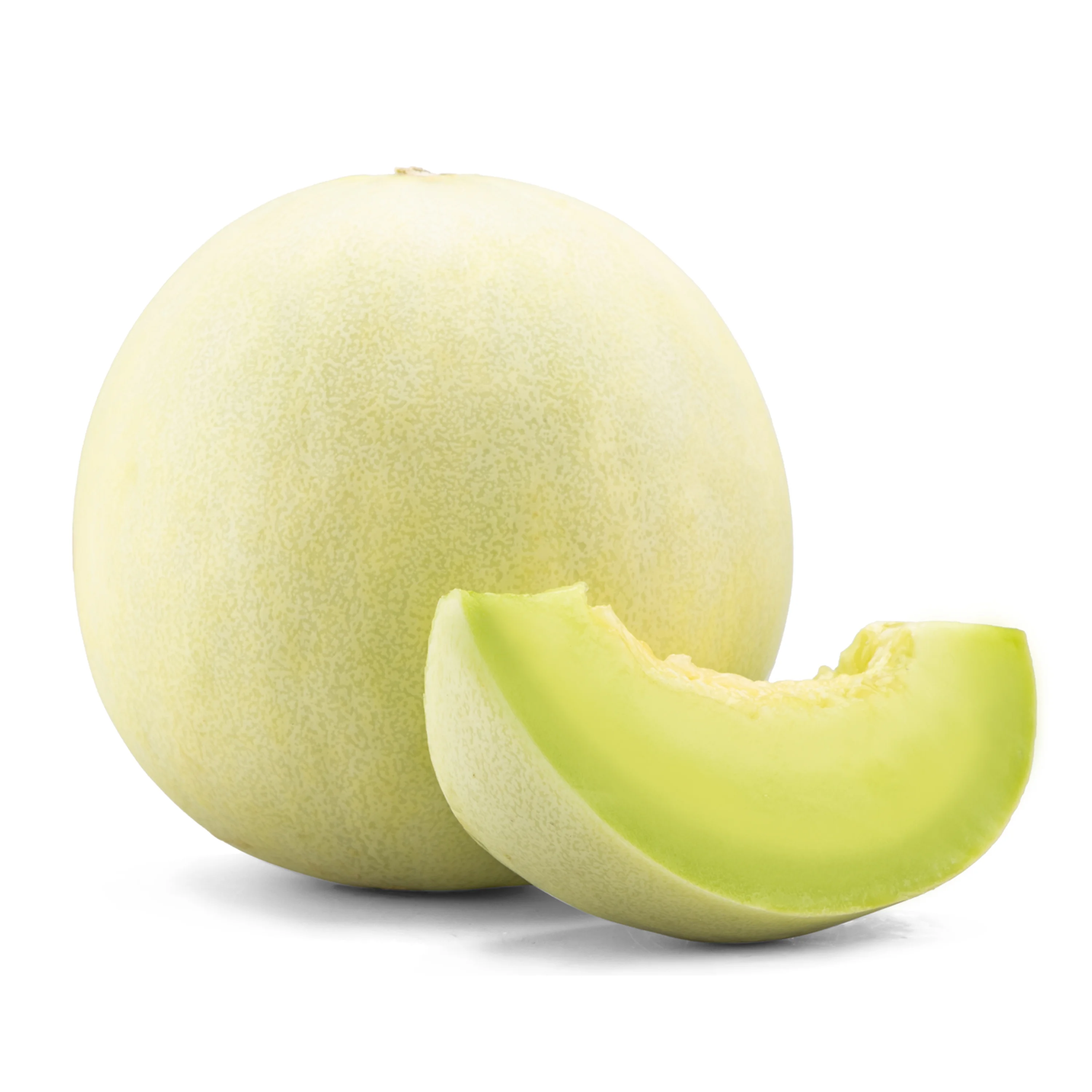 Slices of fresh honeydew melon