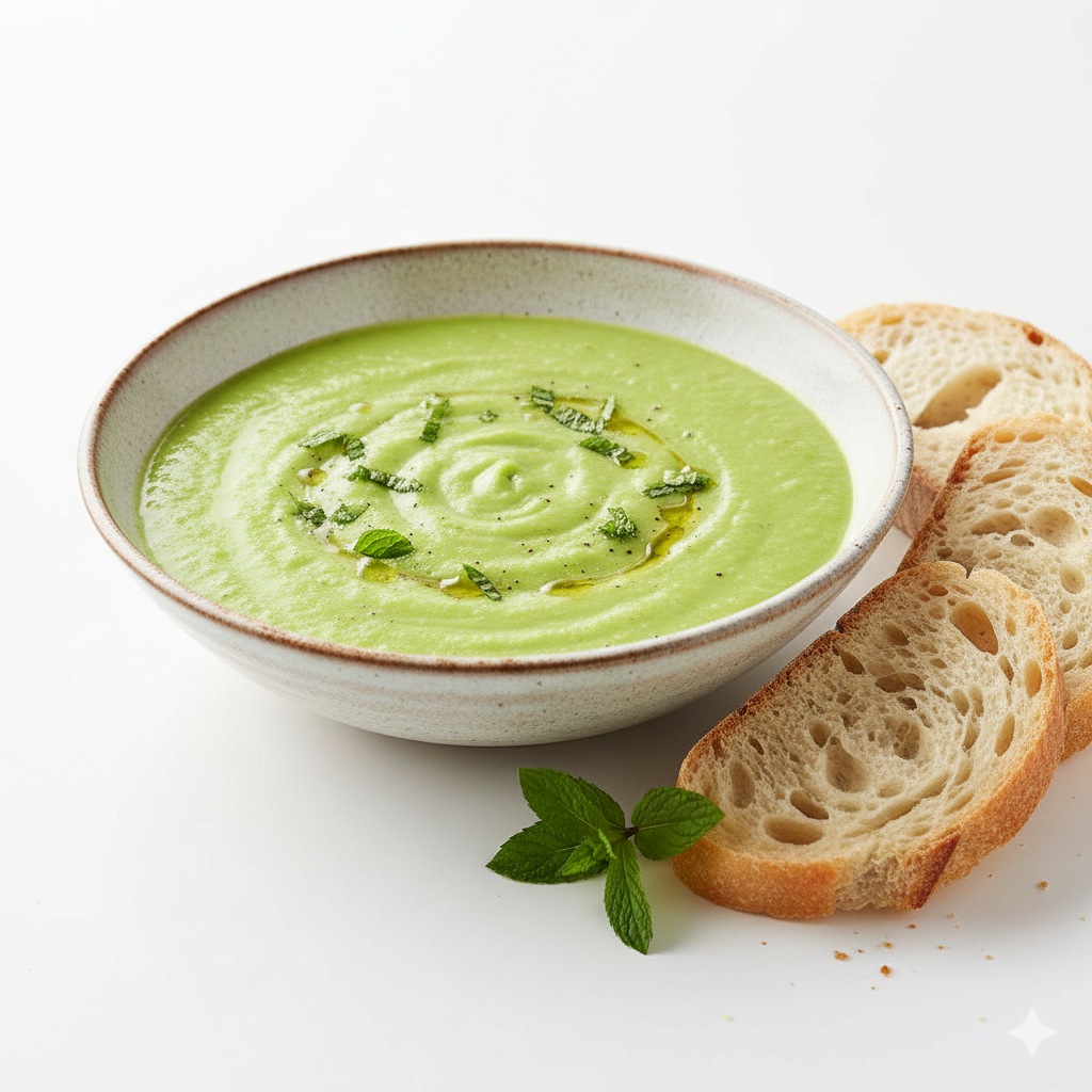 Honeydew splash soup