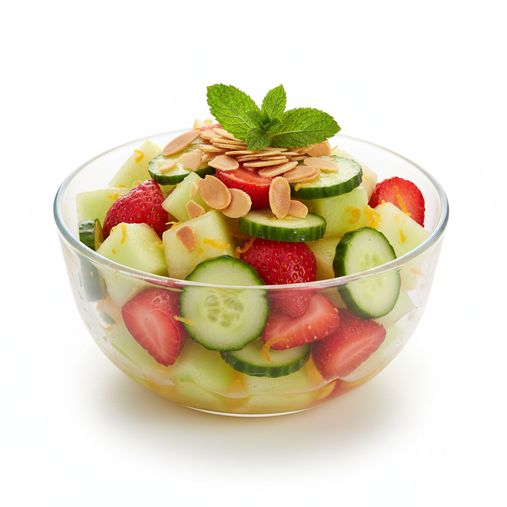 Mint melon dessert